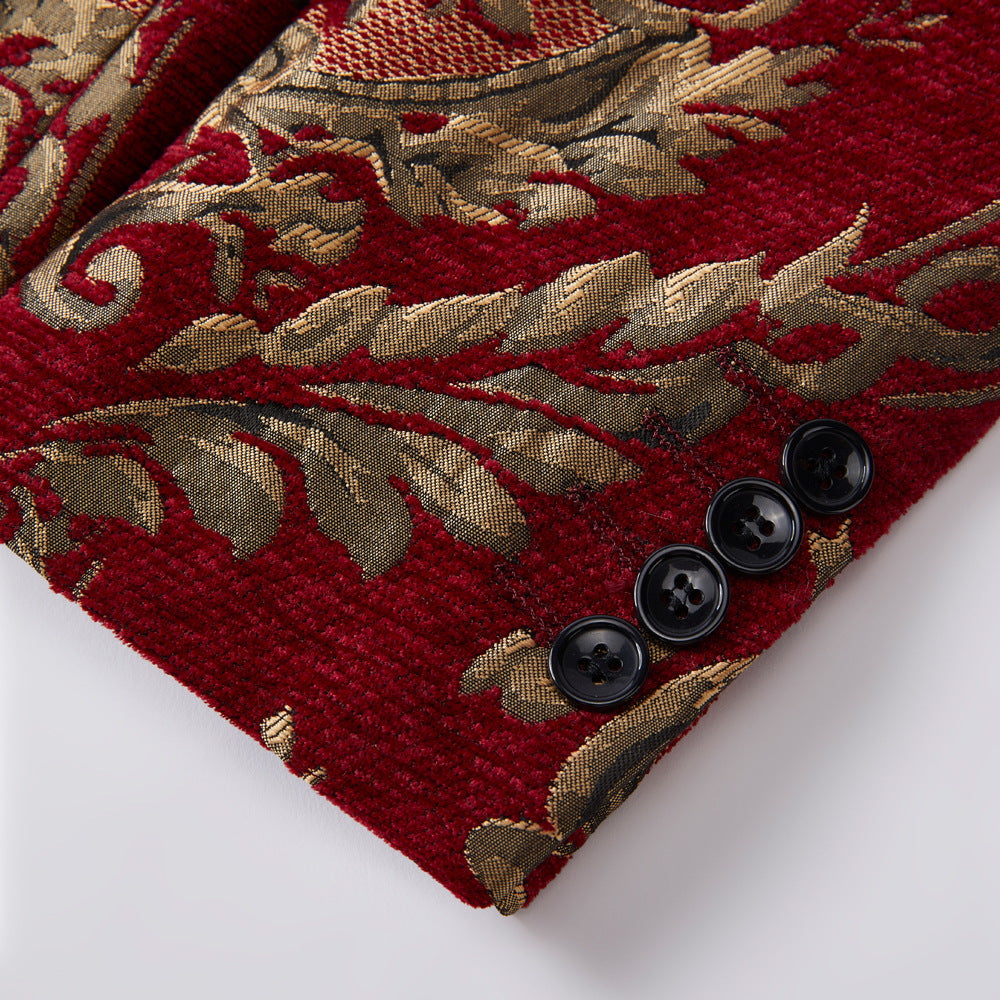 Luxurious Gold Embroidered Suit S8341-DOOHOOB