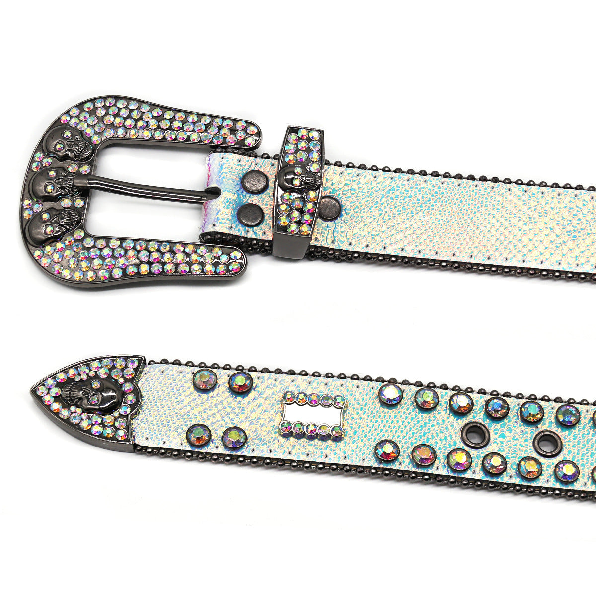 Punk Riveted Rhinestone Belt B4042-DOOHOOB