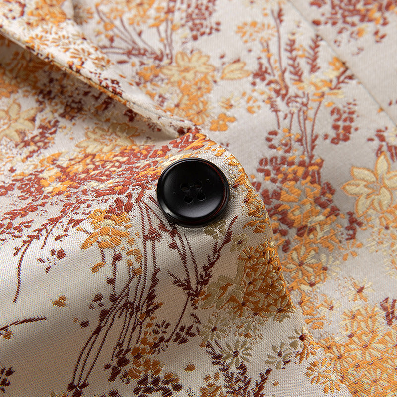 Gilt Gold Flower Blazer S8217-DOOHOOB