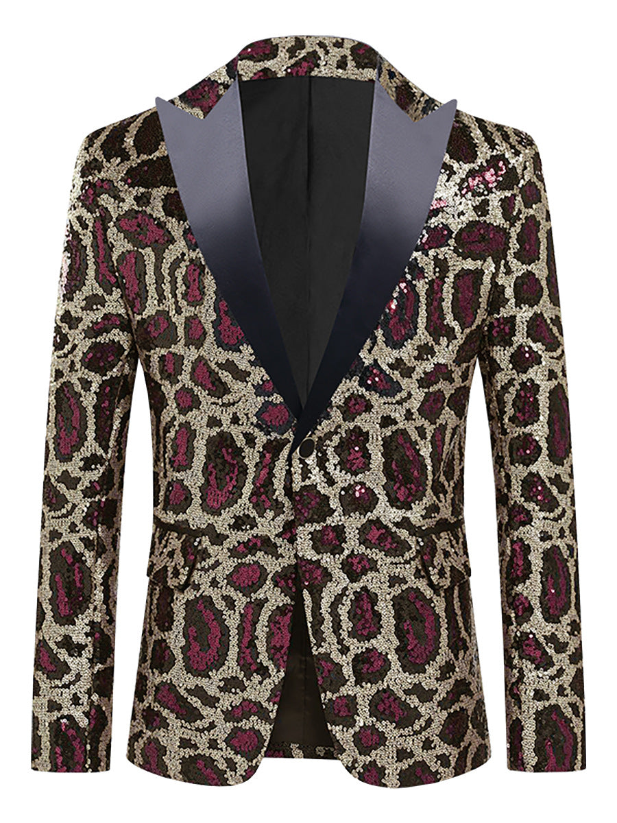 Leopard Print Sequin Gala Tuxedo S8408-DOOHOOB