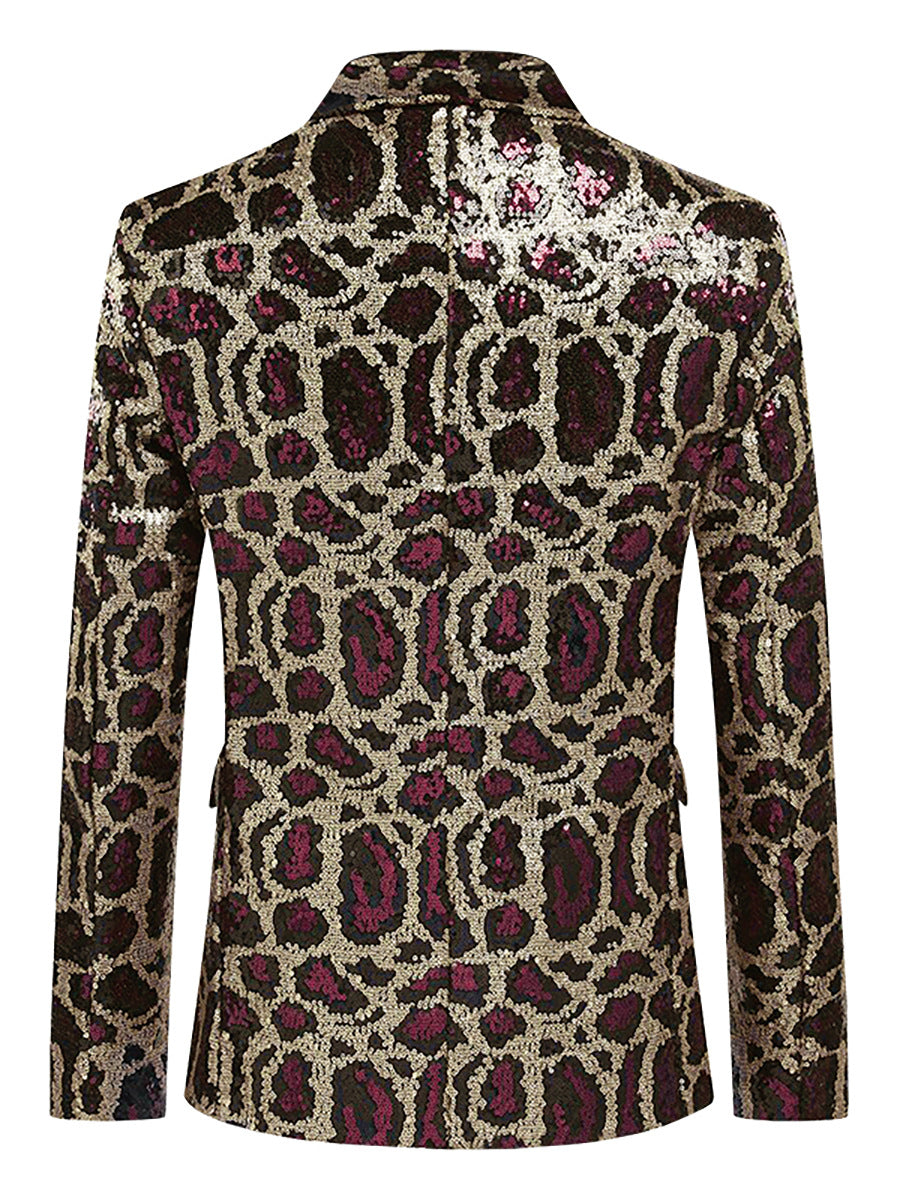 Leopard Print Sequin Gala Tuxedo S8408-DOOHOOB