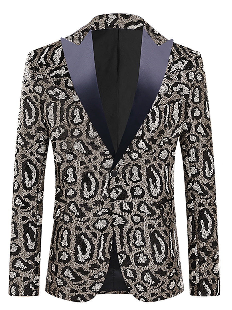 Leopard Print Sequin Gala Tuxedo S8408-DOOHOOB