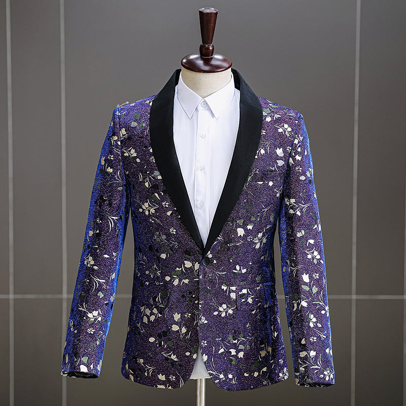 Blue-Purple Embroidery Tuxedo S8411-DOOHOOB