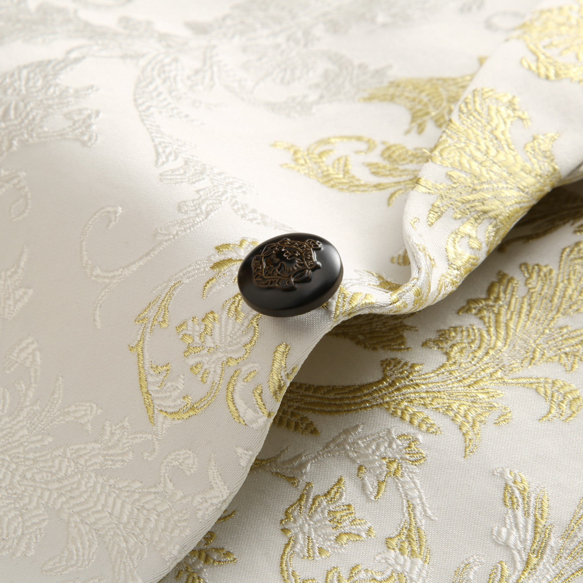 Elegant Gold Floral Dinner Jacket S8695