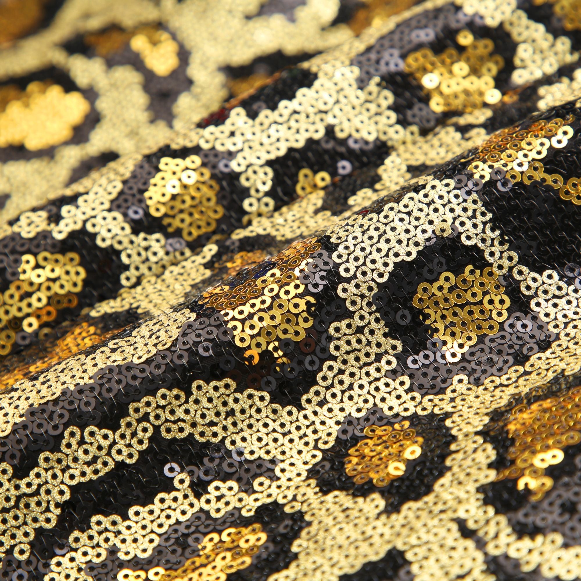 Dazzling Sequined Animal Print Jacket S8697