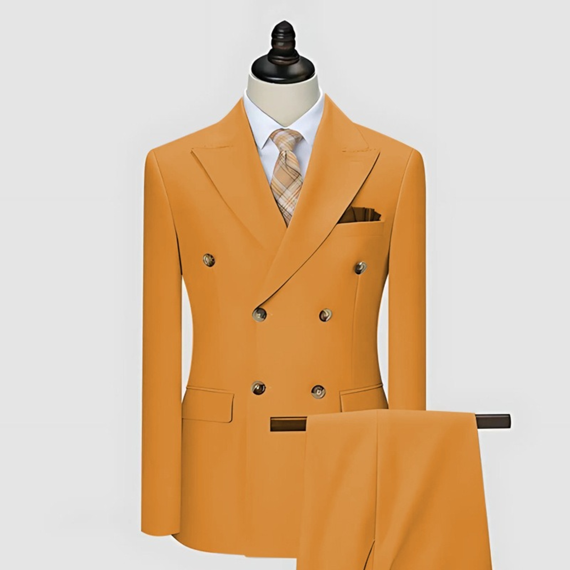 Dapper Double-breasted Suit S8700
