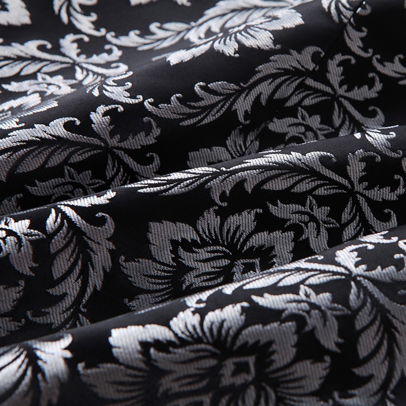Doohoob Black-Silver Pattern Suit S8631
