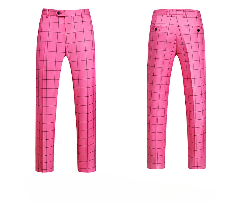 Doohoob Pink Checked Suit S8620