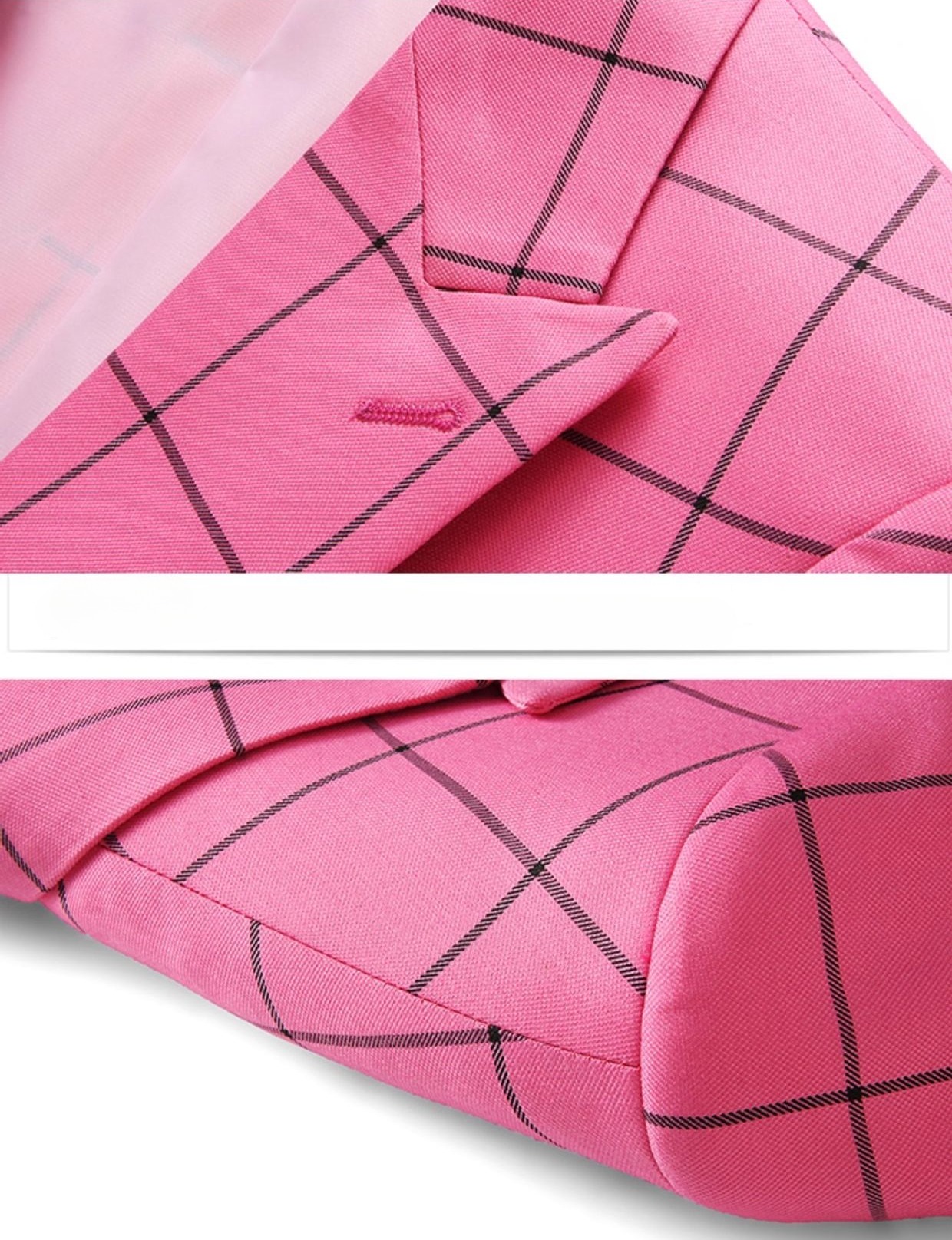 Doohoob Pink Checked Suit S8620