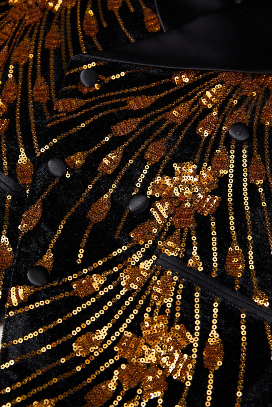 Floral Royal Gold Sequin Tuxedo-2 Piece M8057-DOOHOOB