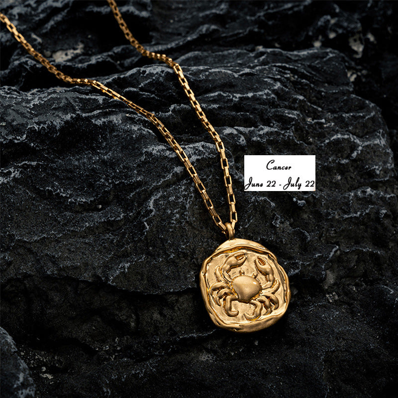 Zodiac Coin Necklace A5020-DOOHOOB