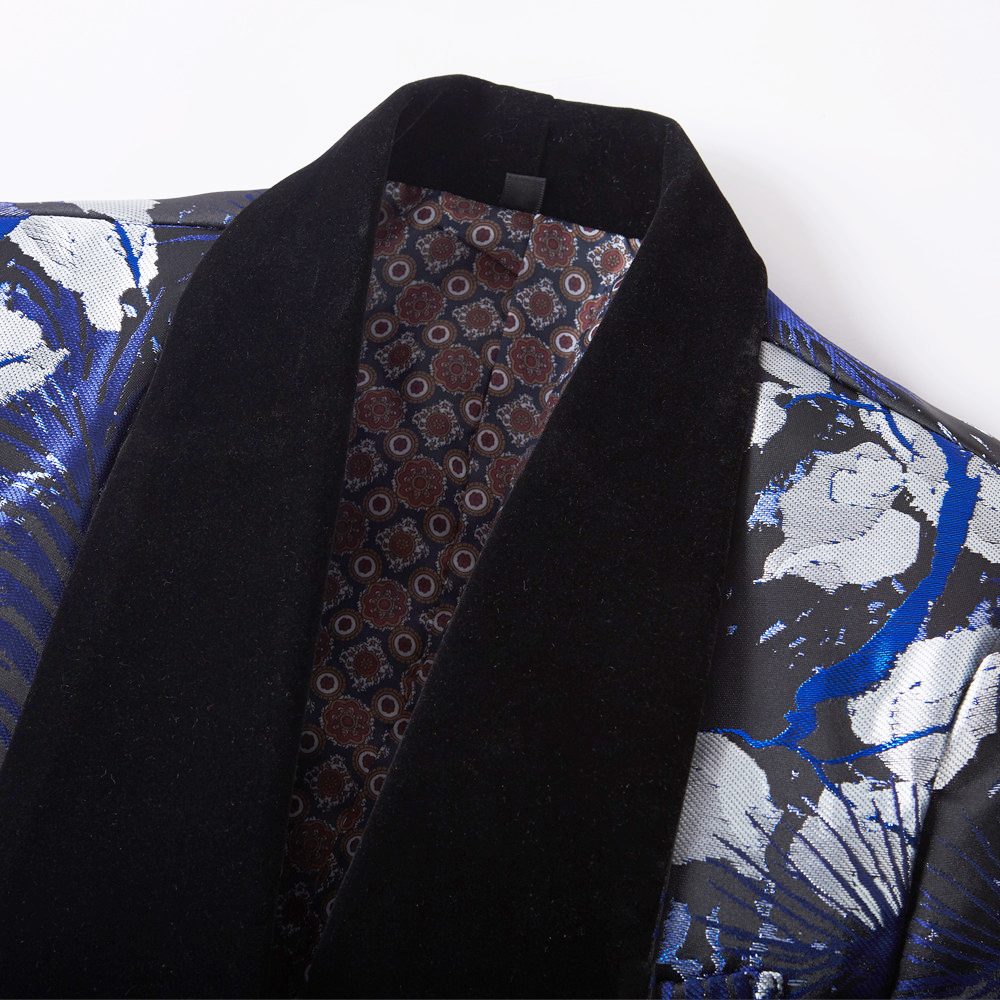Abstract Roses Jacket and Vest Set M8019-DOOHOOB