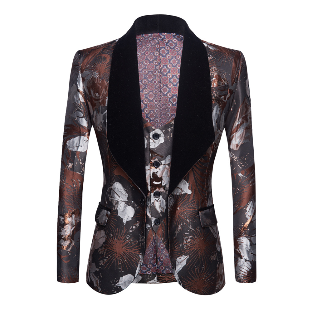 Abstract Roses Jacket and Vest Set M8019-DOOHOOB