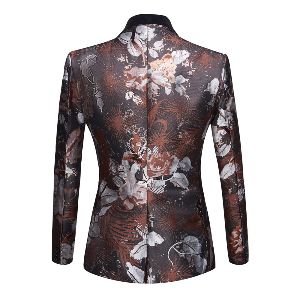 Abstract Roses Jacket and Vest Set M8019-DOOHOOB