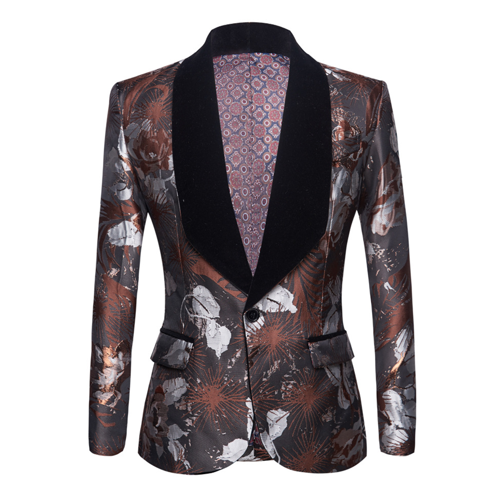 Abstract Roses Jacket and Vest Set M8019-DOOHOOB