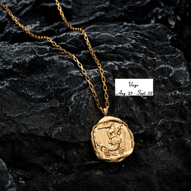 Zodiac Coin Necklace A5020-DOOHOOB
