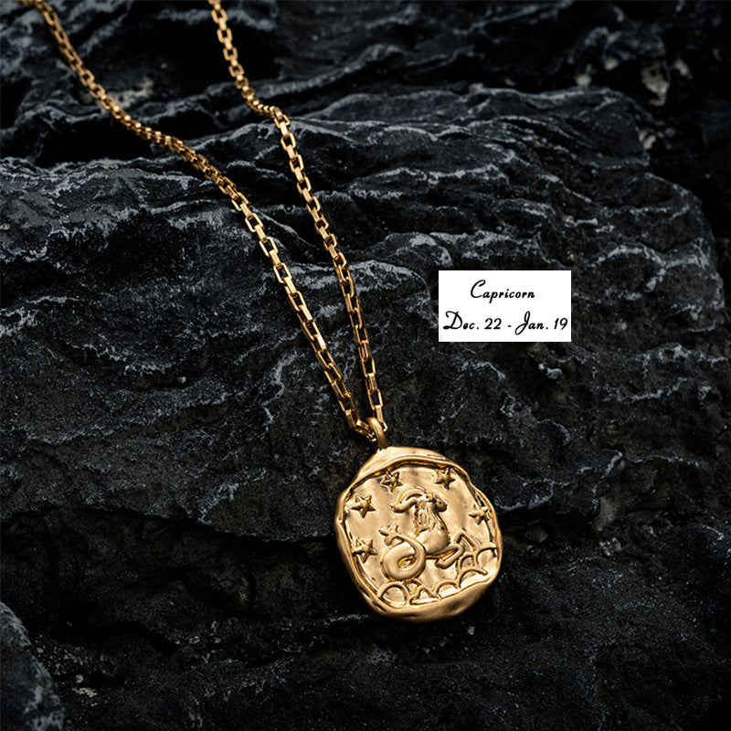 Zodiac Coin Necklace A5020-DOOHOOB