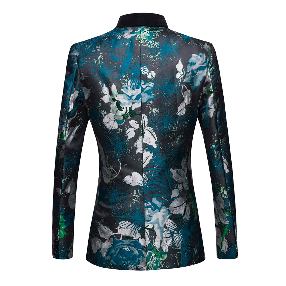 Abstract Roses Jacket and Vest Set M8019-DOOHOOB