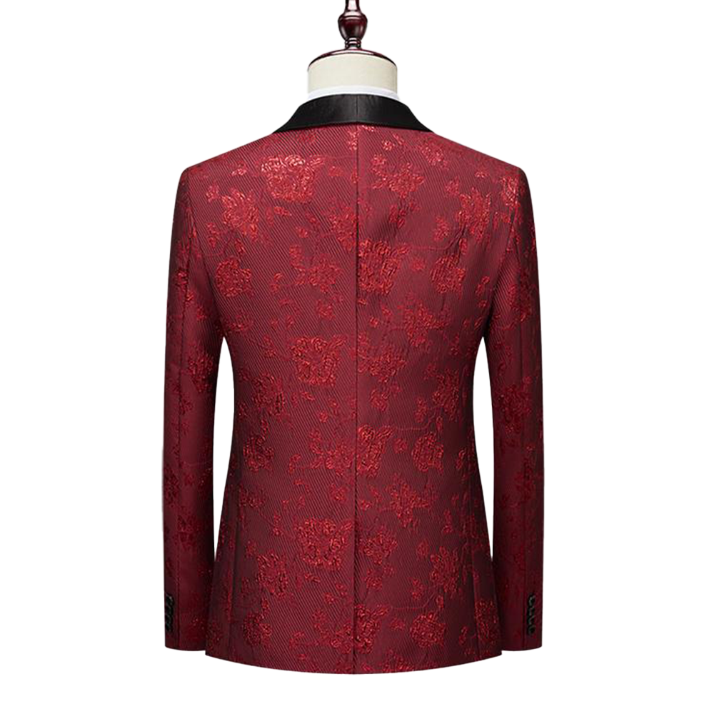 Minimalist Elegance Suit S8308-Red-DOOHOOB