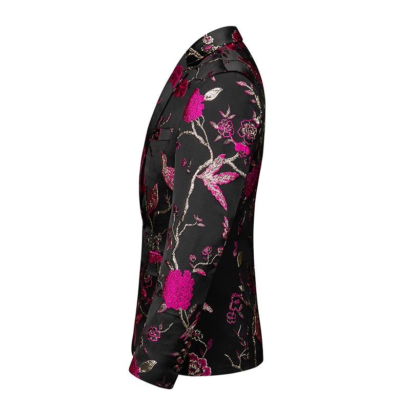 Embroidery Black Blazer S8327-DOOHOOB