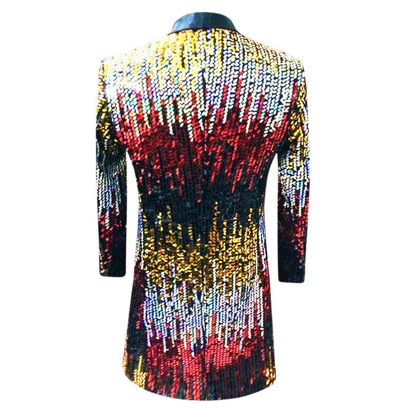 Sequins Tuxedo Party Overcoat S7019-DOOHOOB