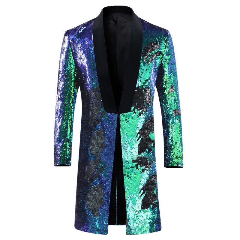 Sequin Mandarin Men's Blazer S8403-DOOHOOB