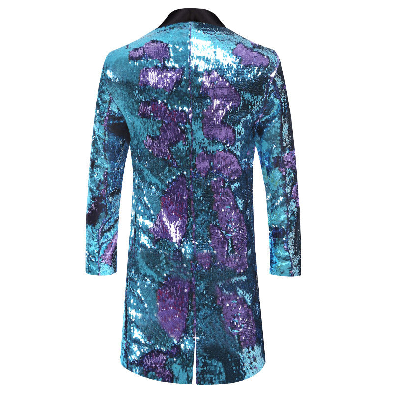 Sequin Mandarin Men's Blazer S8403-DOOHOOB