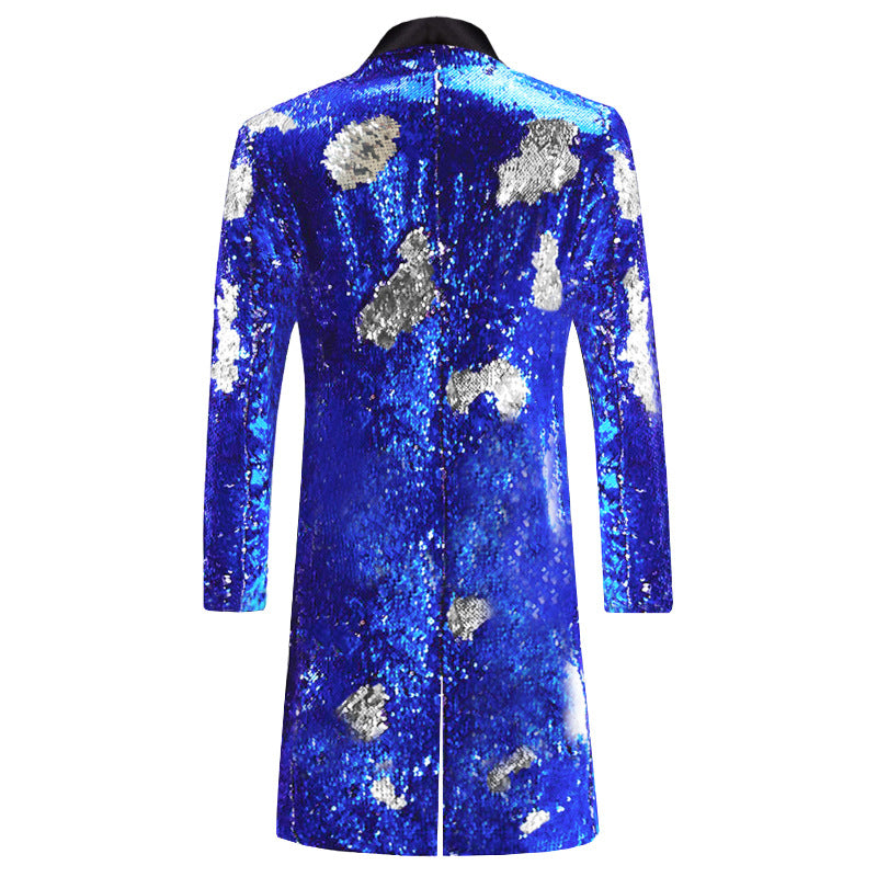 Sequin Mandarin Men's Blazer S8403-DOOHOOB
