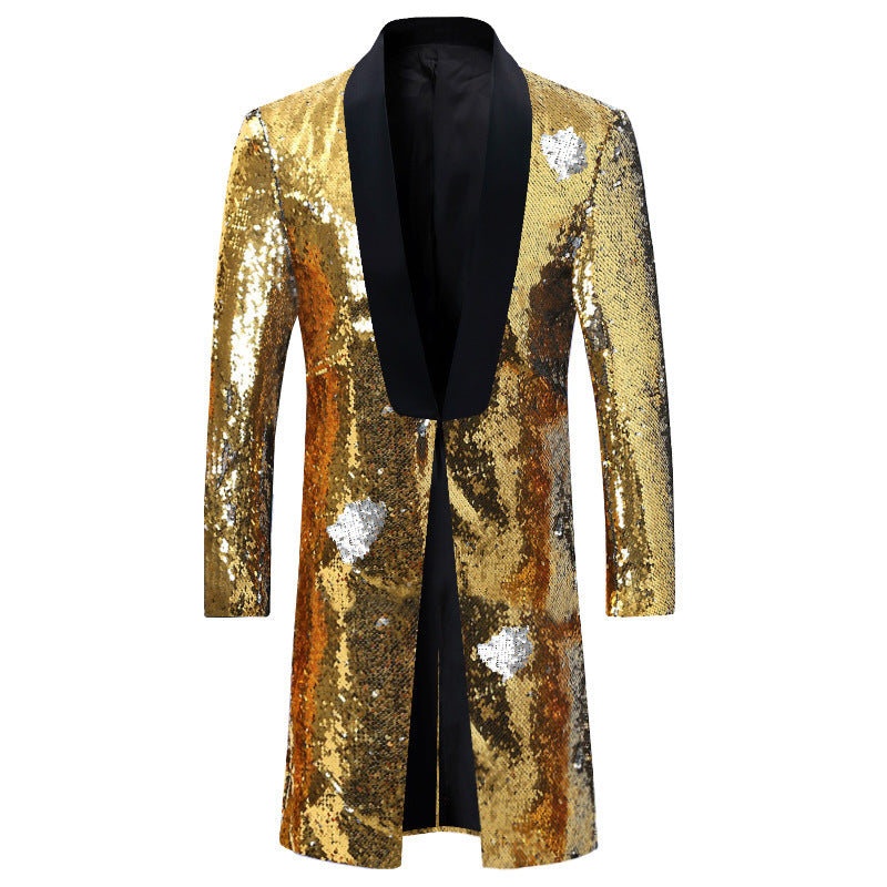 Sequin Mandarin Men's Blazer S8403-DOOHOOB