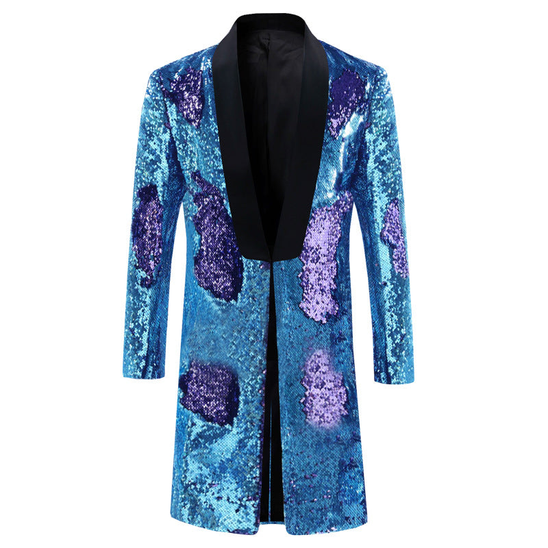 Sequin Mandarin Men's Blazer S8403-DOOHOOB