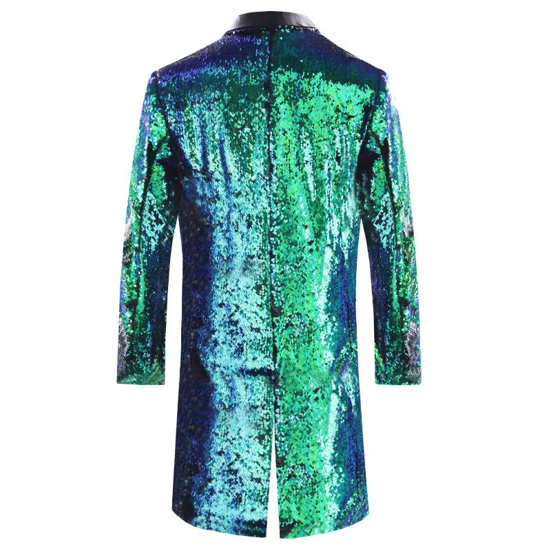 Sequin Mandarin Men's Blazer S8403-DOOHOOB