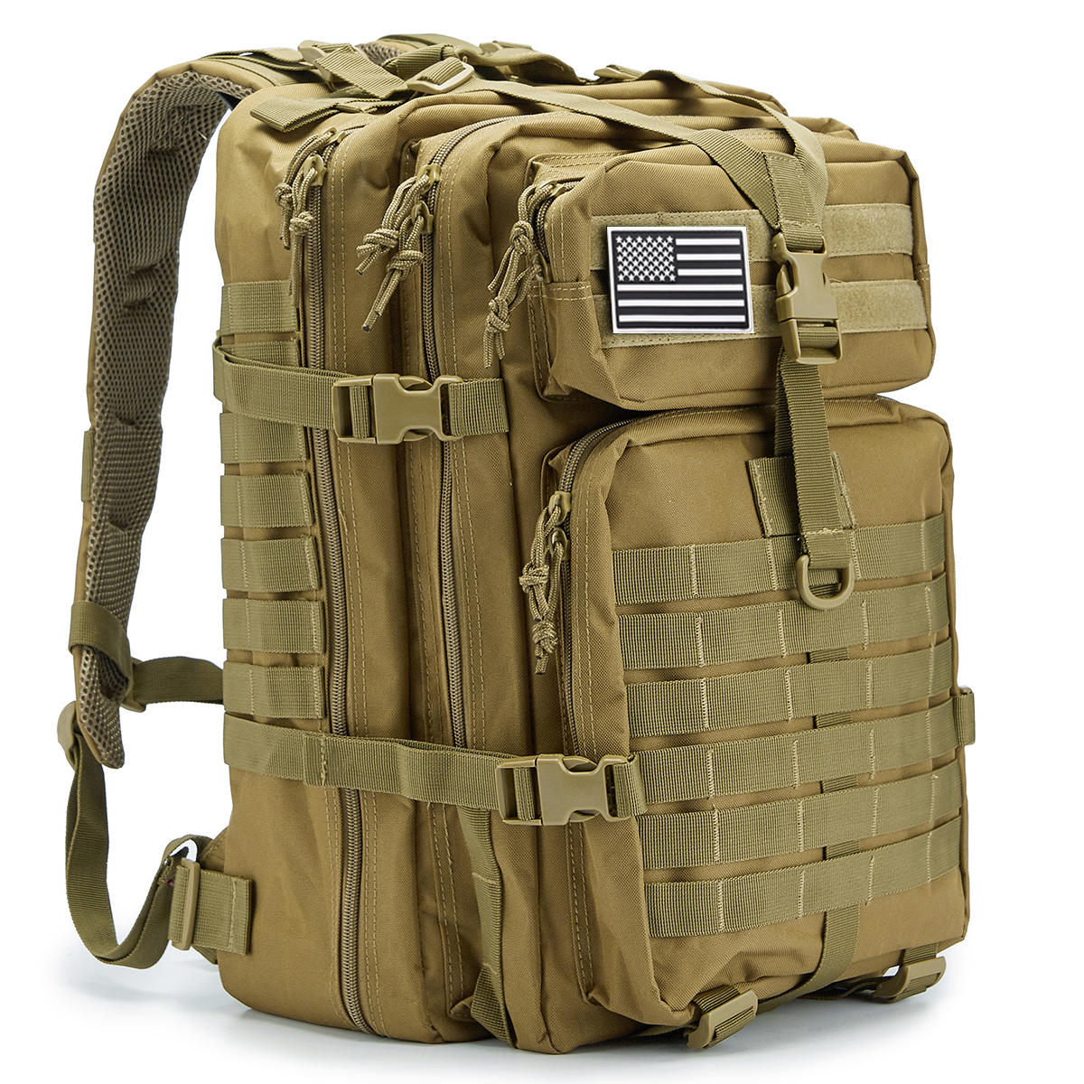 QT&QY 45L Military Tactical Backpacks For Men Camping Hiking Trekking Daypack Bug Out Bag Lage MOLLE 3 Day Assault Pack