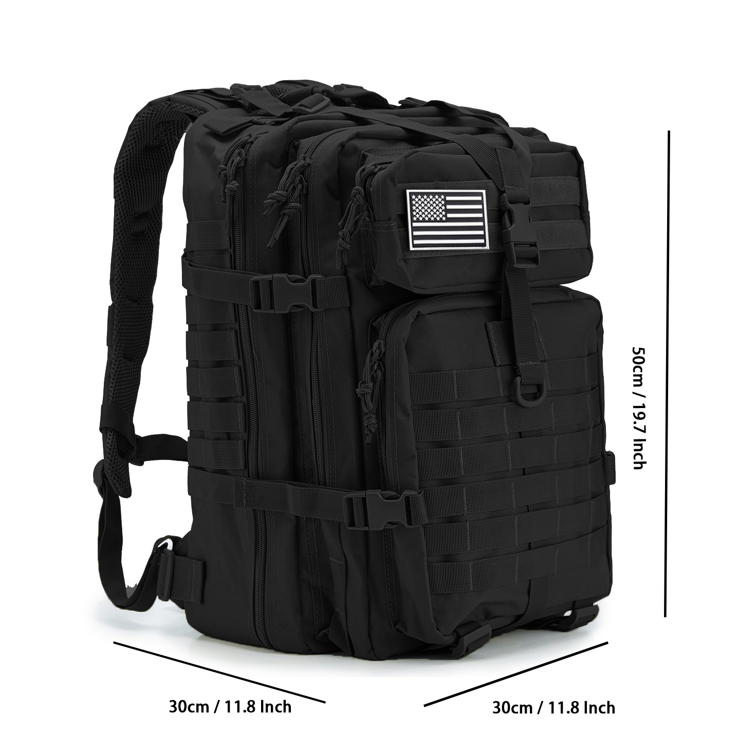 QT&QY 45L Military Tactical Backpacks For Men Camping Hiking Trekking Daypack Bug Out Bag Lage MOLLE 3 Day Assault Pack