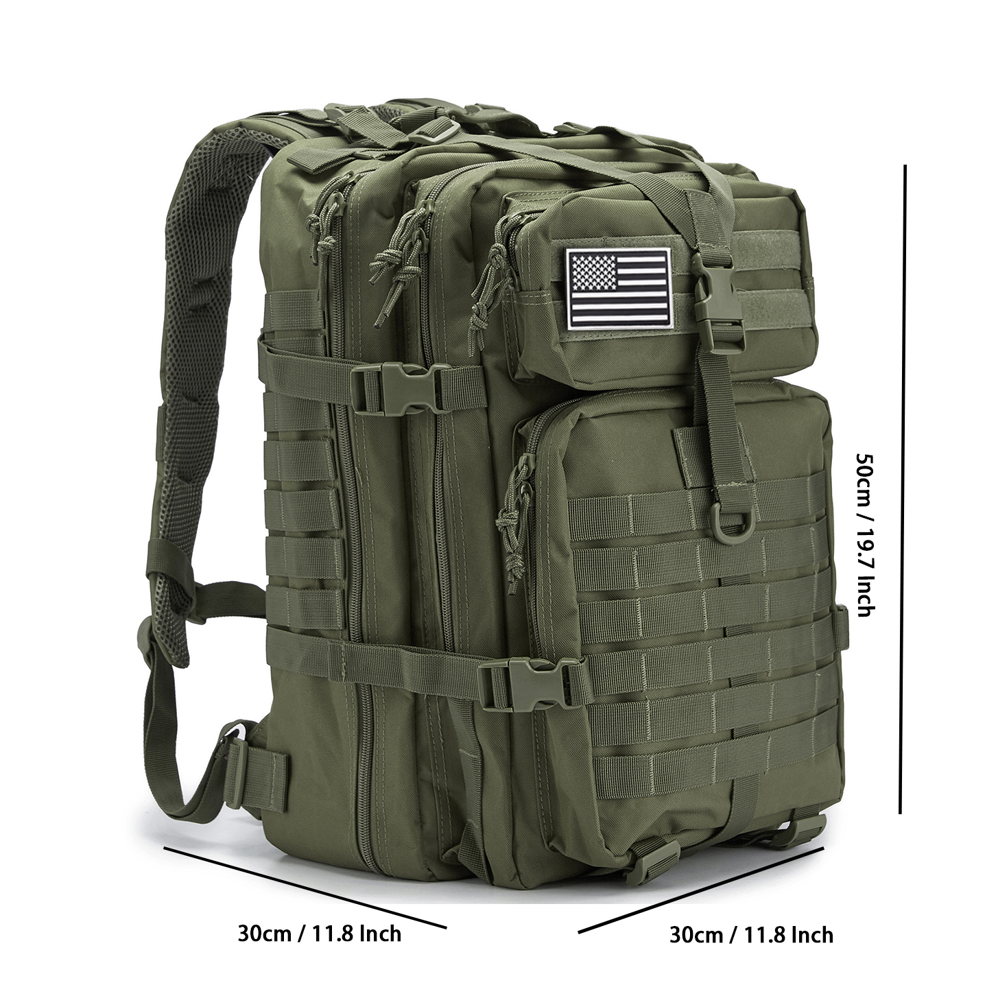 QT&QY 45L Military Tactical Backpacks For Men Camping Hiking Trekking Daypack Bug Out Bag Lage MOLLE 3 Day Assault Pack