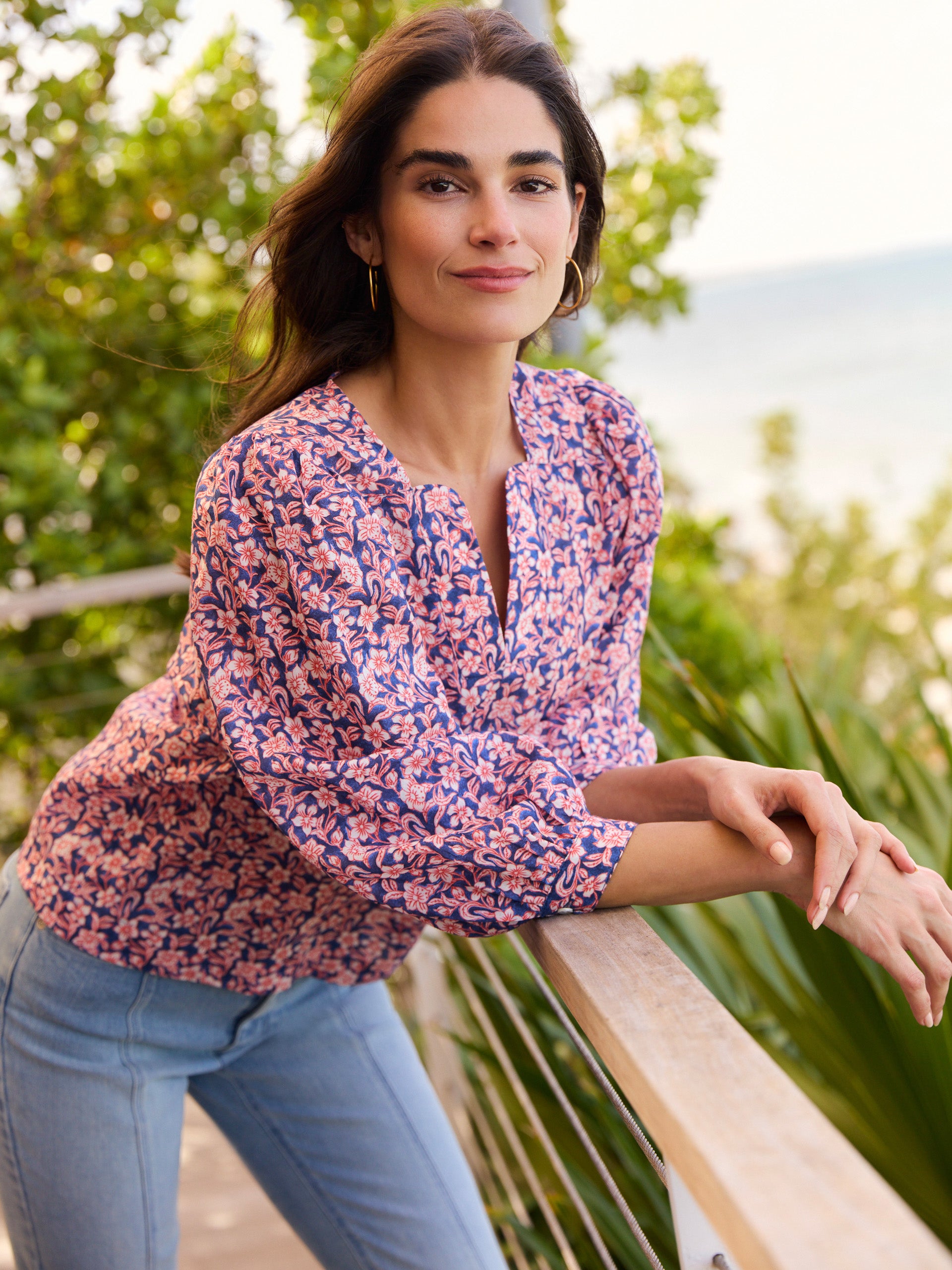 Georgette Blouse in Mini Botanica-New Feature DemoNew Feature Demo