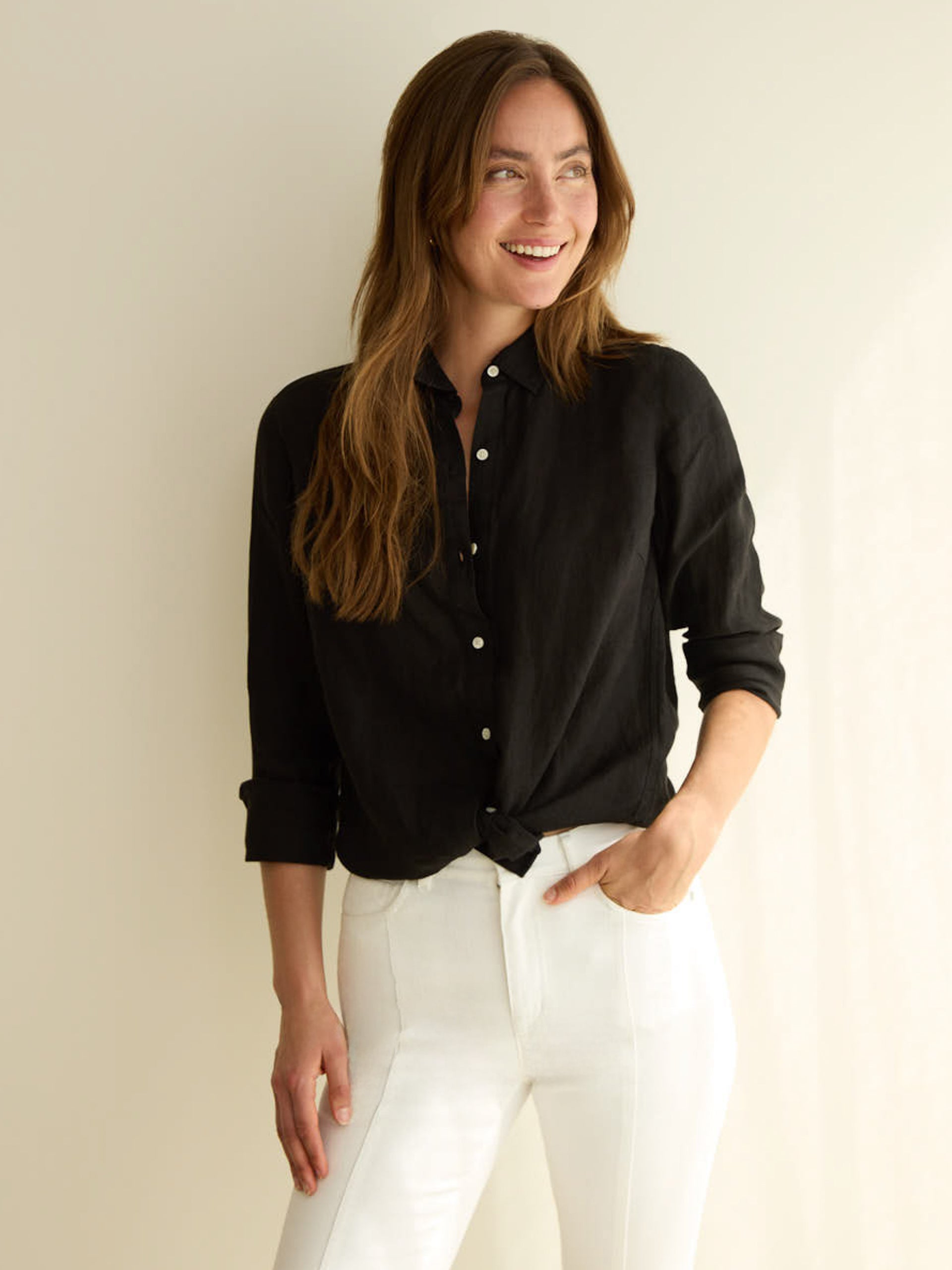 Britt Linen Shirt-New Feature DemoNew Feature Demo