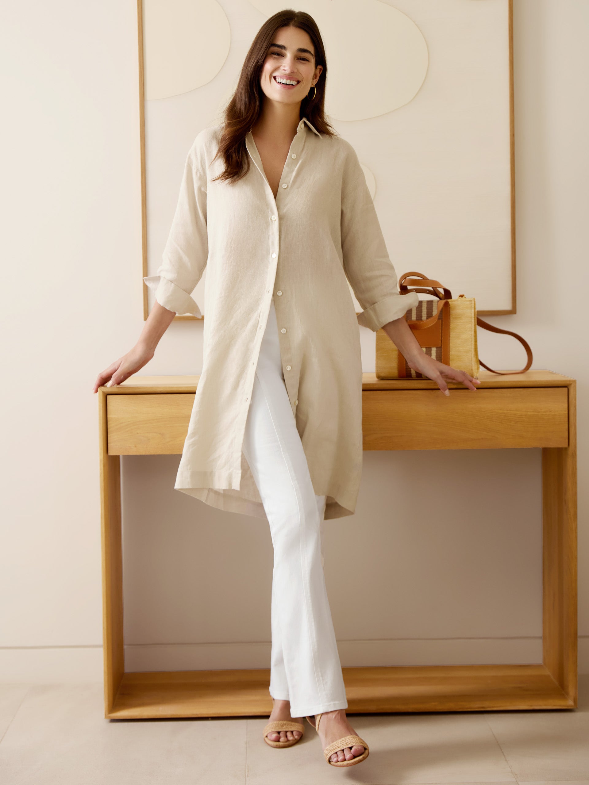 Hilda Linen Dress-New Feature DemoNew Feature Demo