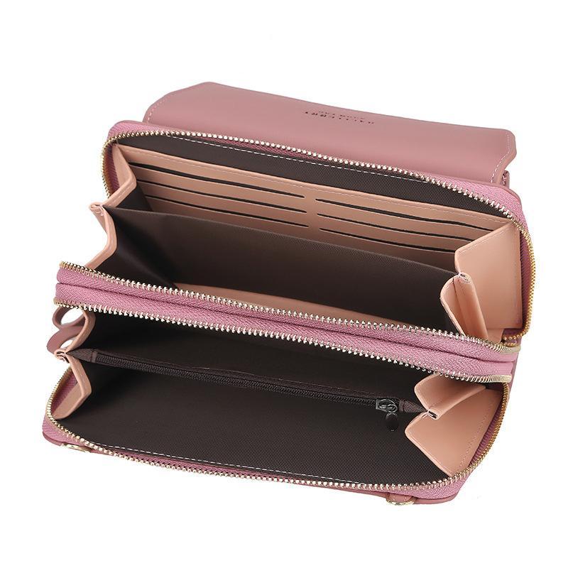 Women 12 Card Slots Large Capacity Phone Bag Crossbody Bag-New Feature DemoNew Feature DemomySite