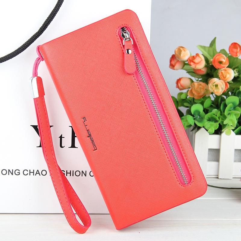 Ladies Long Cross Pattern Wallet-New Feature DemoNew Feature DemomySite