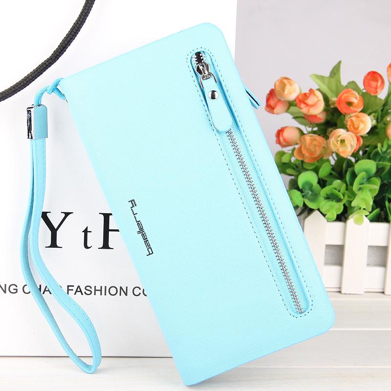 Ladies Long Cross Pattern Wallet-New Feature DemoNew Feature DemomySite