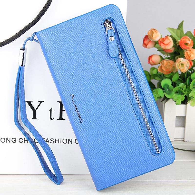 Ladies Long Cross Pattern Wallet-New Feature DemoNew Feature DemomySite