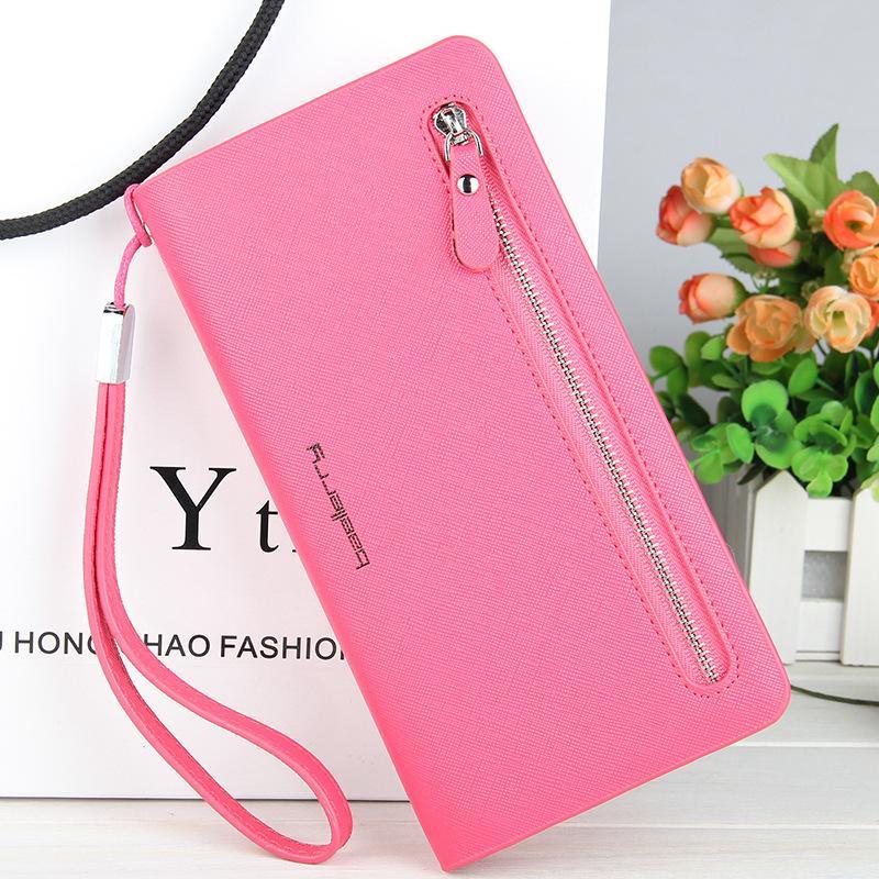 Ladies Long Cross Pattern Wallet-New Feature DemoNew Feature DemomySite