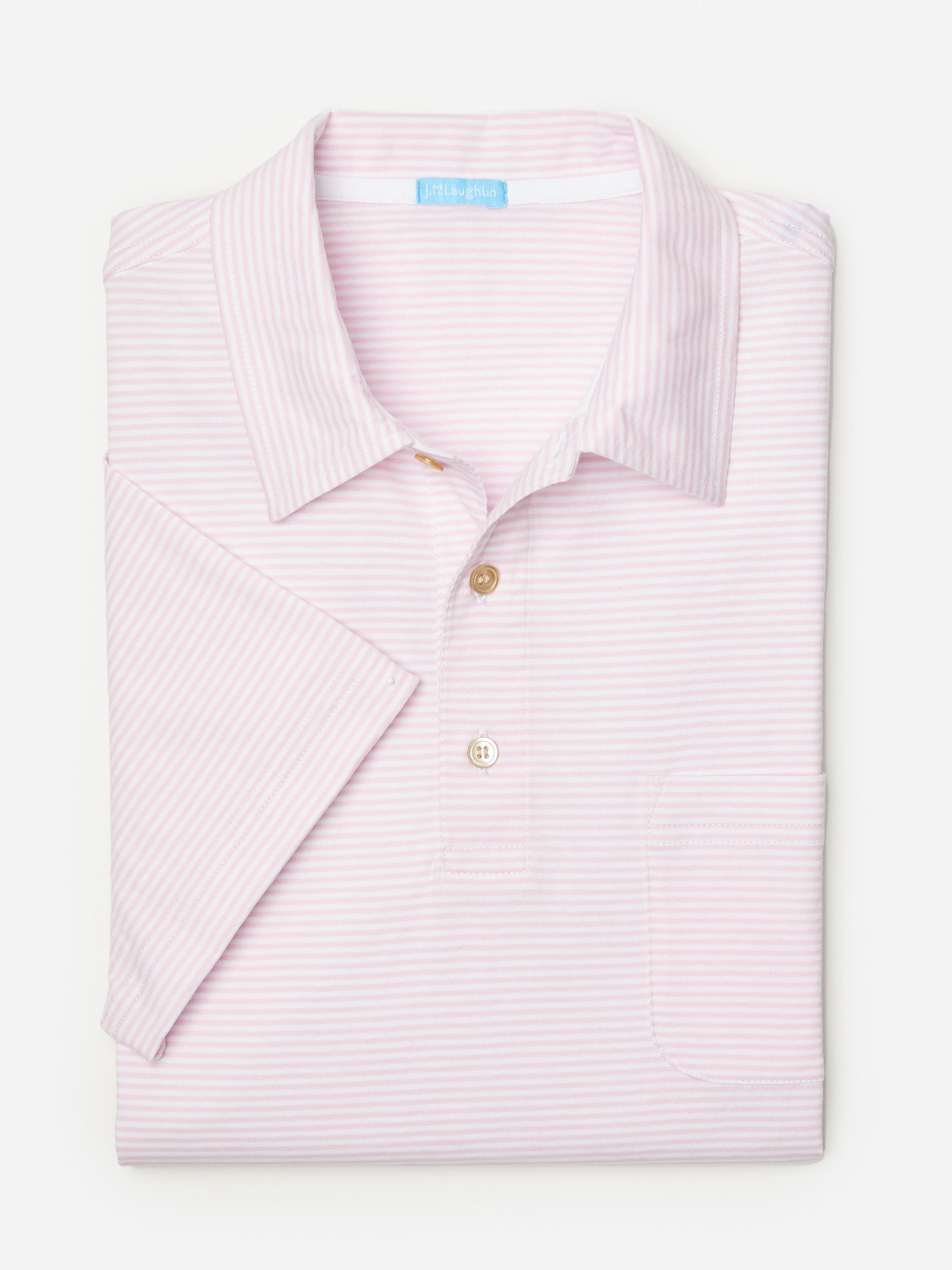 Callahan Cotton Polo in Stripe-New Feature DemoNew Feature Demo