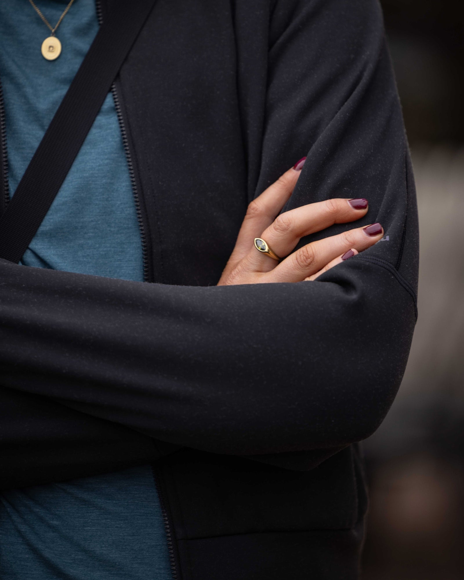 Women’s Anytime Bomber Jacket  -  Black Stingray-New Feature Demo