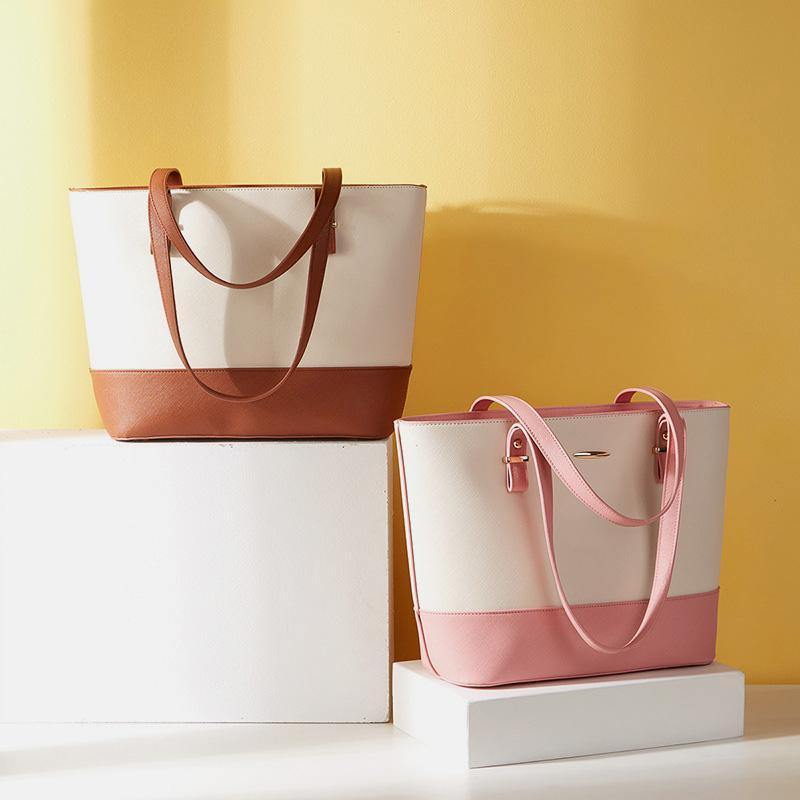 3PCS Retro Large Capacity Handbag Tote Bag Set-New Feature DemoNew Feature DemomySite