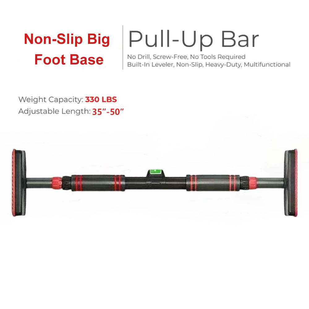 Adjustable Doorway Pull-Up Bar – No-Drill Installation Home Gym Strength Trainer