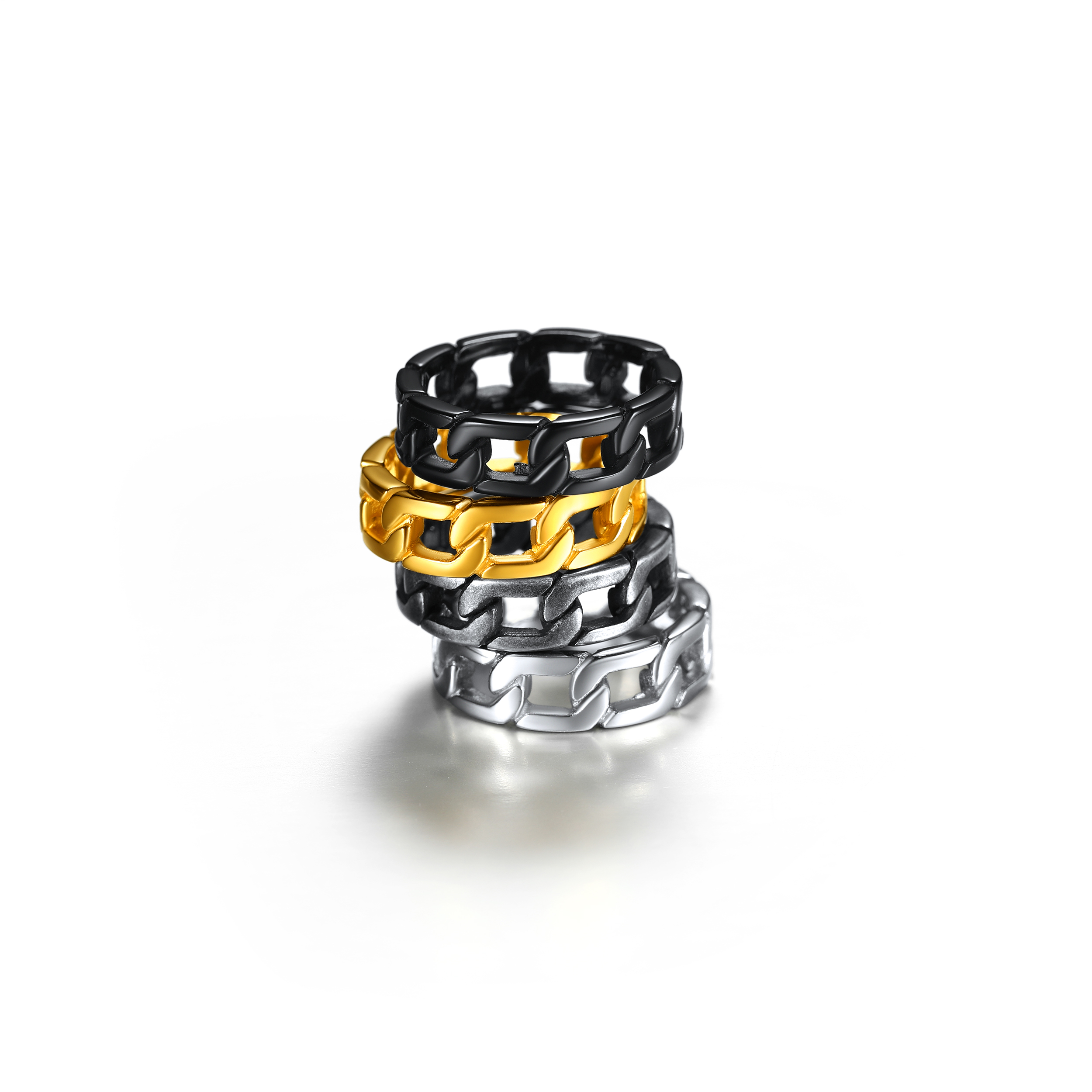 Stainless steel link ring