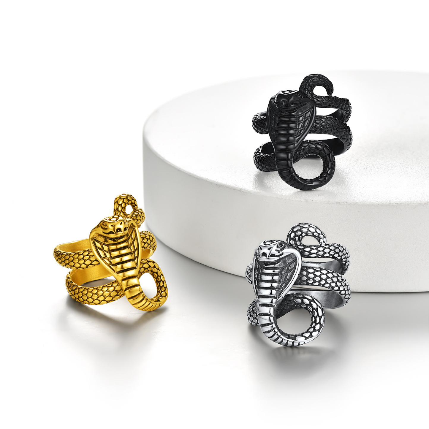 Goth Snake Ring Size 8