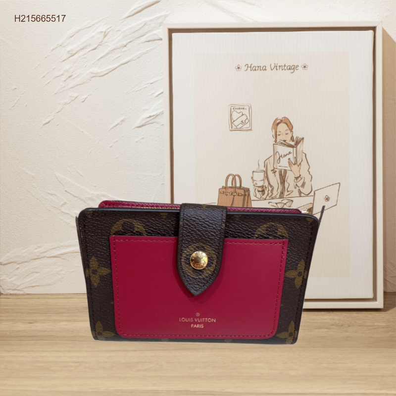 LV compact wallet canvas pink/monogram-New Feature DemoNew Feature DemoLOUIS VUITTON
