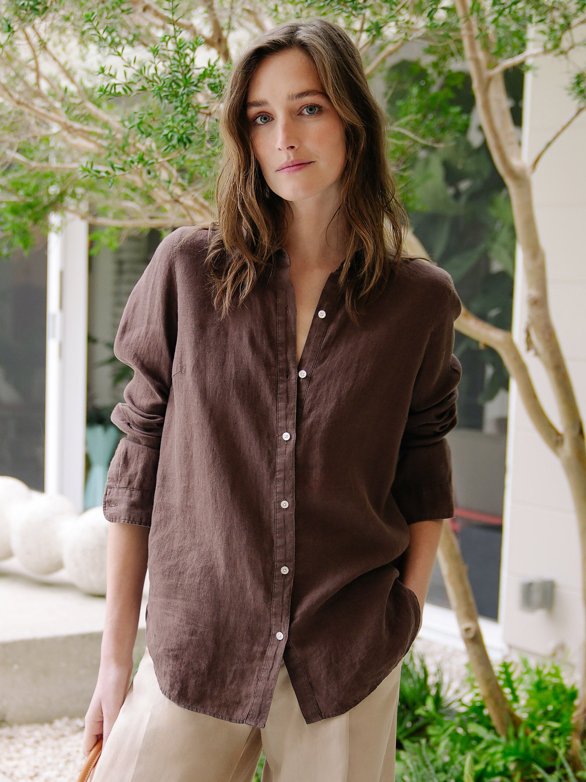 Britt Linen Shirt-New Feature DemoNew Feature Demo